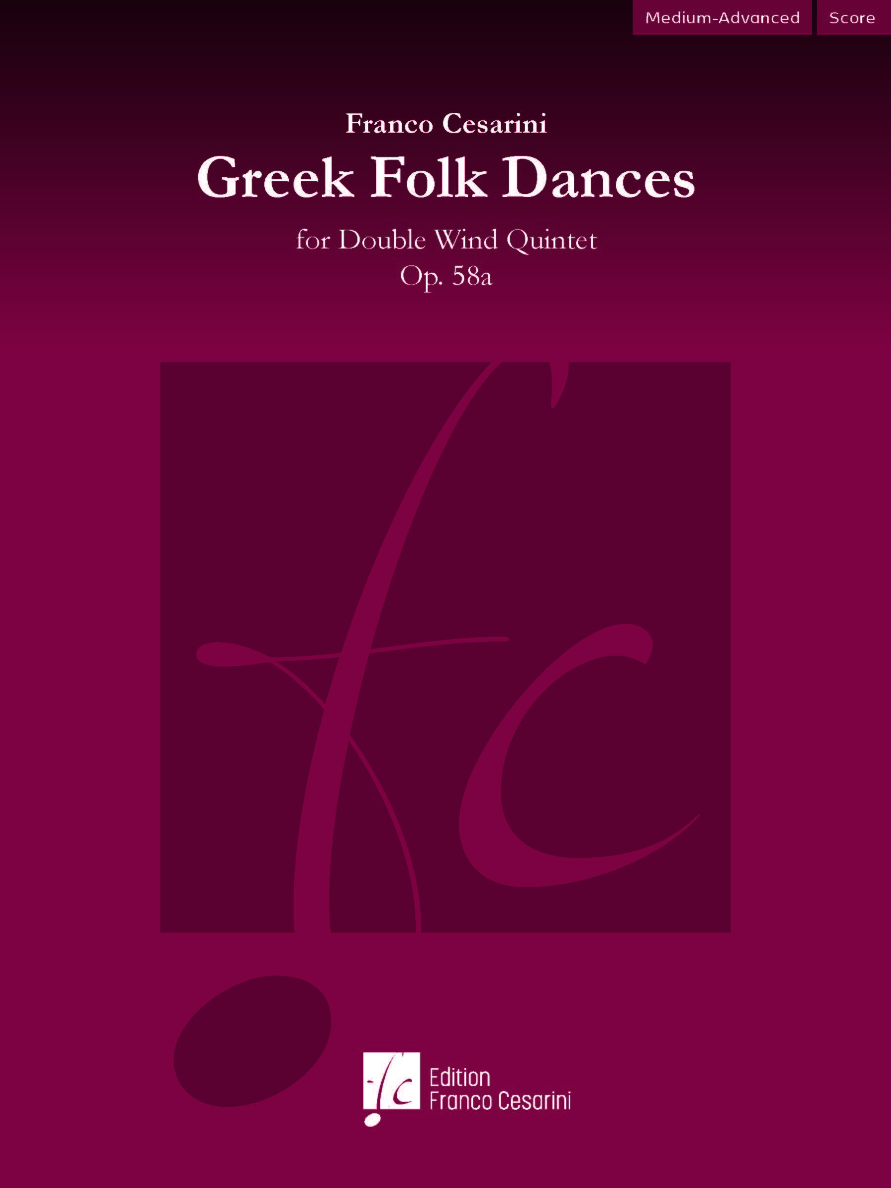 Greek Folk Dances, Op. 58a