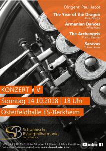 Konzert V - Schwäbische Bläserphilarmonie, 14th October 2018
